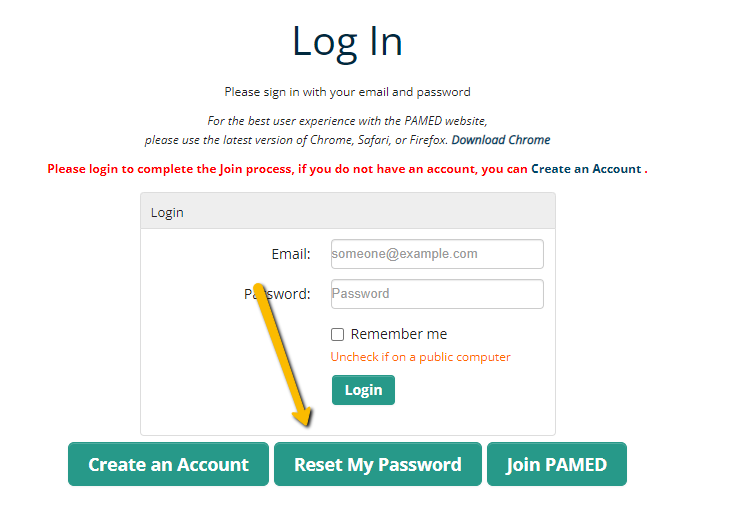Reset Password